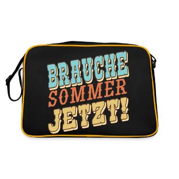 Need Summer Now - Retro Bag - black/gold - Back