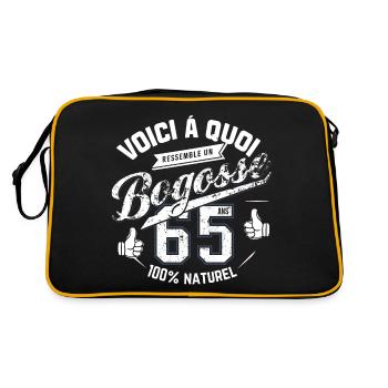 Bogosse de 65 Ans - Sac Retro - noir/or - Dos