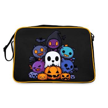 Halloween Party Figures Comic - Retro Bag - black/gold - Back