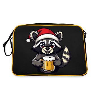 Bière de Noël Raccoon - Sac Retro - noir/or - Dos