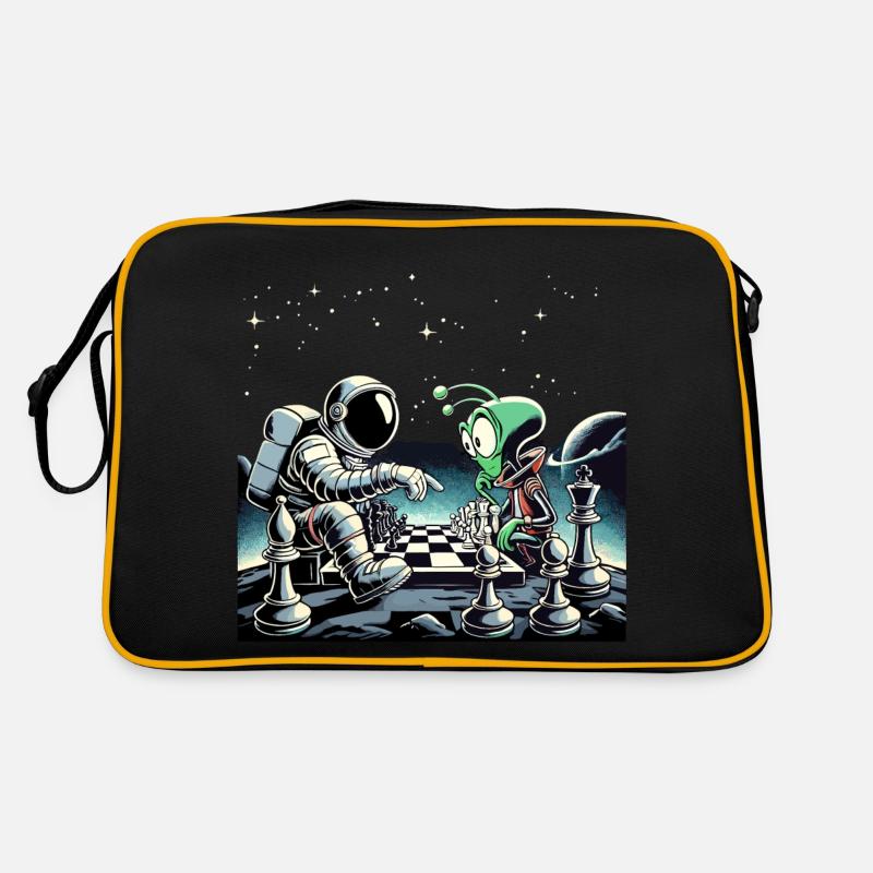Astronaute Alien Jeu d'échecs Univers Cadeau Sac Retro