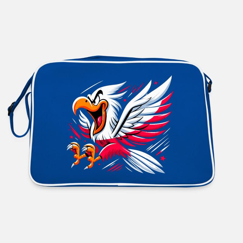 Polska Pologne Aigle Drapeau Dessin Animé Cadeau Sac Retro