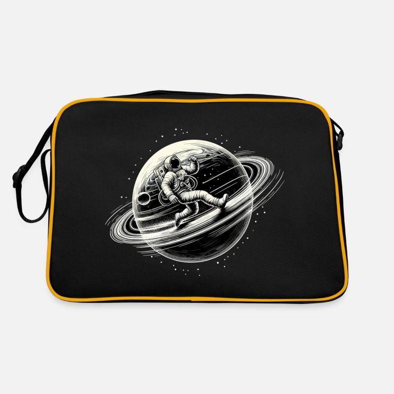 Astronaut Planet große Ziele Orbit Joggen Geschenk Retro Tasche