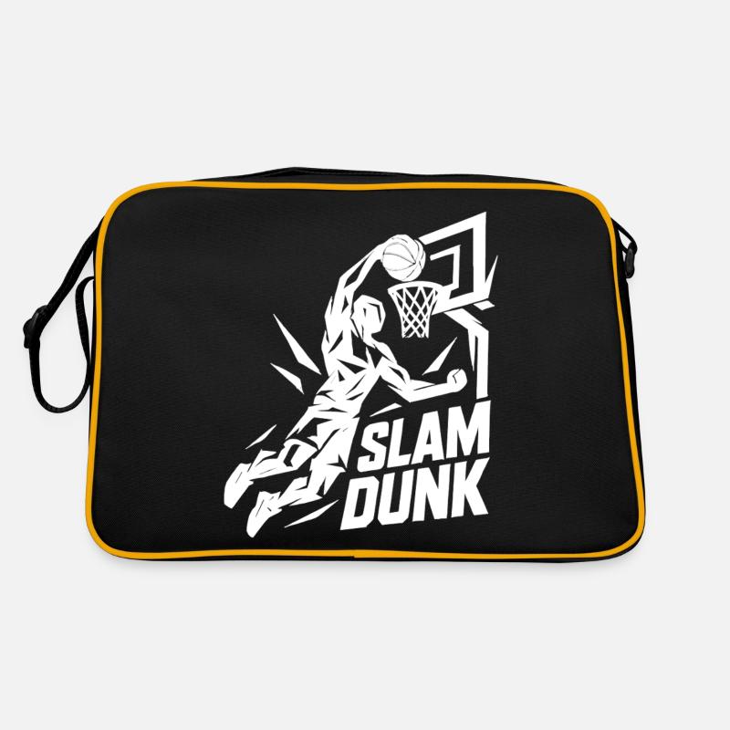 Basketball Slam Dunk Throw Player Dunking Gift Retro Bag