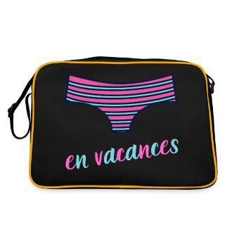 en vacances maillot de bain femme été vacances - Sac Retro - noir/or - Dos
