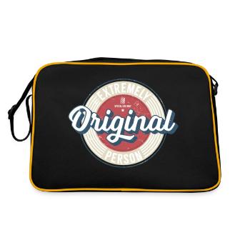 Original Vintage Label - Retro Bag - black/gold - Back