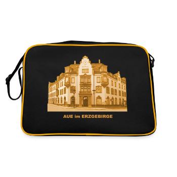 Aue Town Hall Erzgebirge Saxony Mining Wismut - Sac Retro - noir/or - Dos