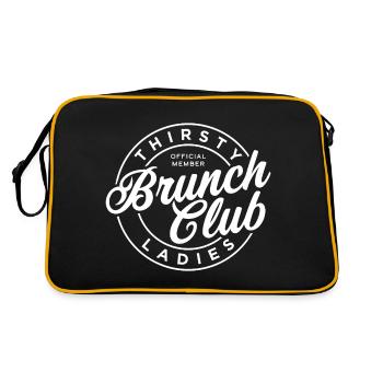 Club de brunch pour dames assoiffées - Sac Retro - noir/or - Dos