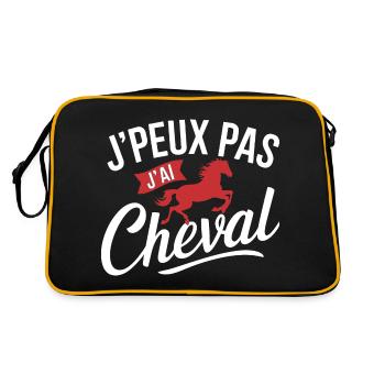 Cavalier Rouge Intense - Sac Retro - noir/or - Dos