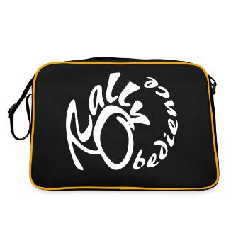 Conception d'obéissance de rallye pour le sport canin avec chien - Sac Retro - noir/or - Dos
