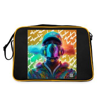 Energetic Soul - Retro Bag - black/gold - Back