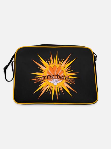 Sommerbetrieb - Retro Tasche - Schwarz/Gold