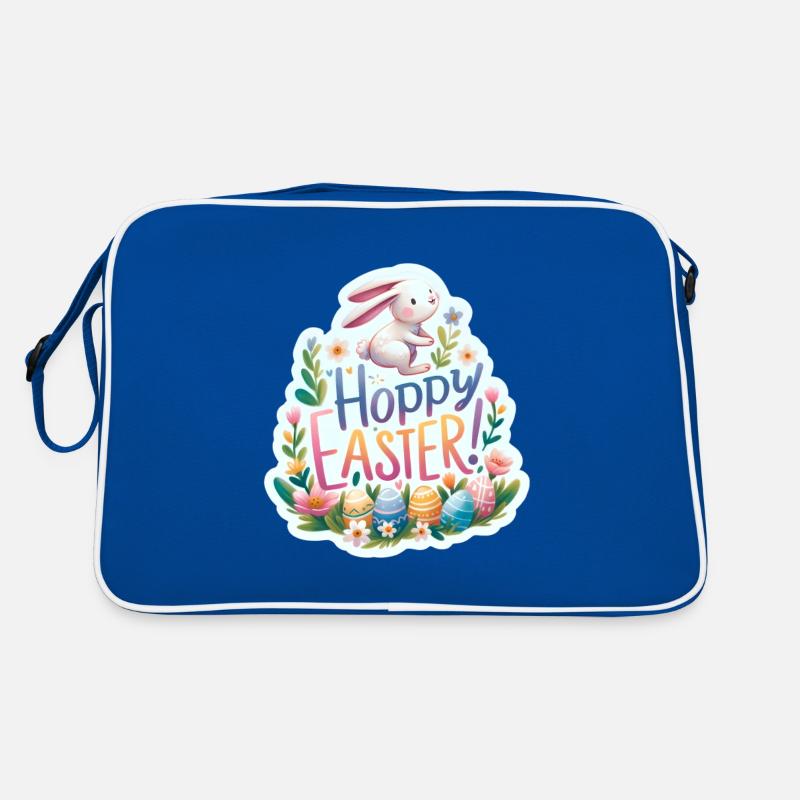 Hoppy Easter Colorful Easter Greetings Retro Bag