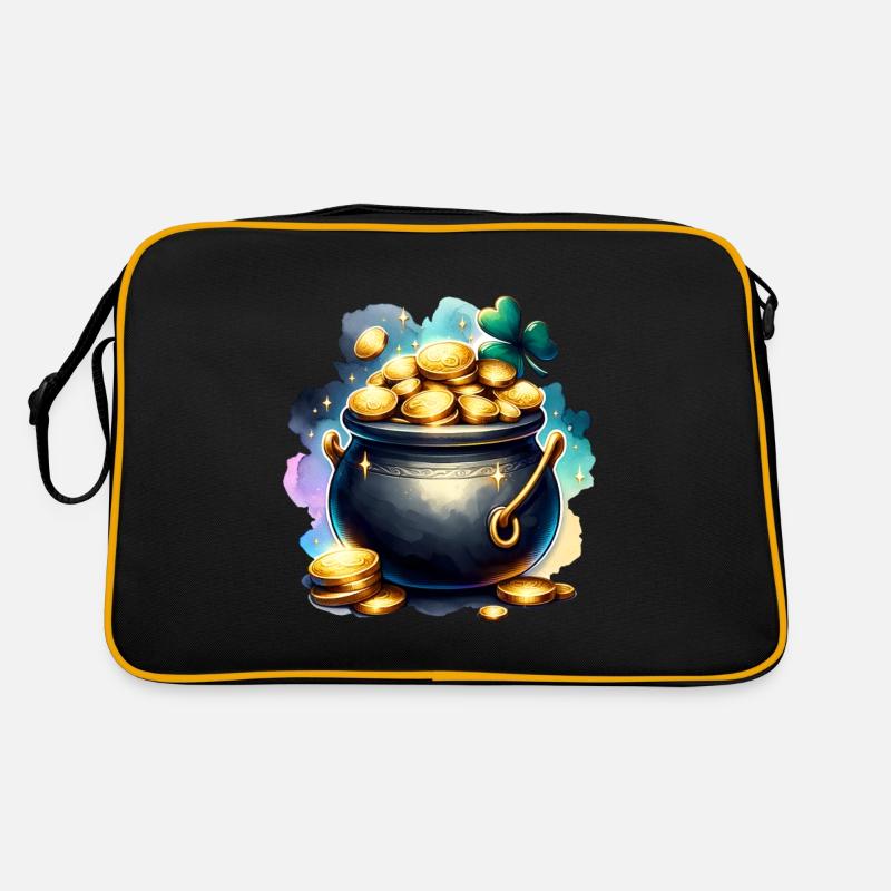 Saint Patrick's Day Cauldron of Gold Retro Bag