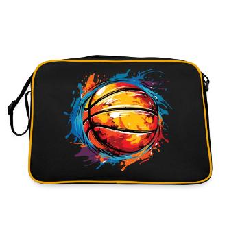 L’art du streetball avec un ballon de basket - Sac Retro - noir/or - Dos