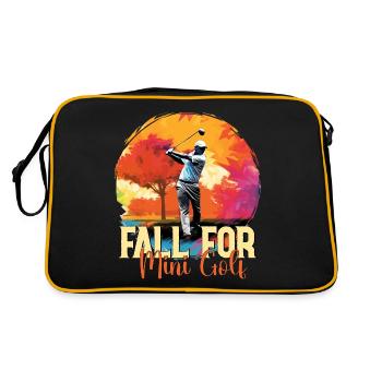 Fall in love with minigolf, -golfer - Retro Bag - black/gold - Back