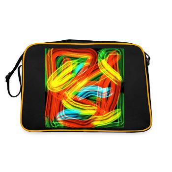 Rayures de couleur - Sac Retro - noir/or - Dos