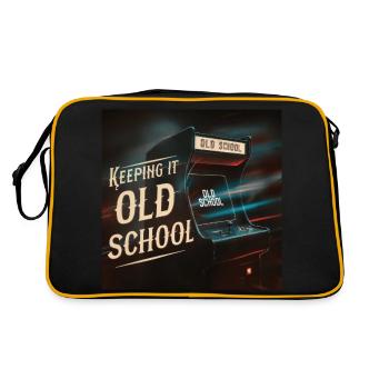 Arcade Arcade Slot Machine Gamer Gaming - Sac Retro - noir/or - Dos