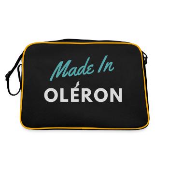 Hergestellt in Oléron - Retro Tasche - Schwarz/Gold - Hinten