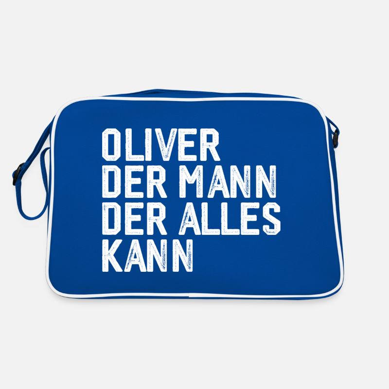 Oliver The man who can do everything First name Oliver Retro Bag