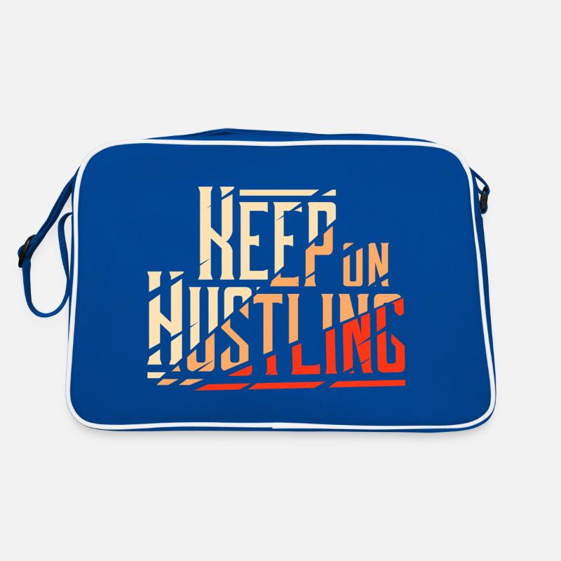 Keep on Hustling Broken Modern Design Retro Tasche