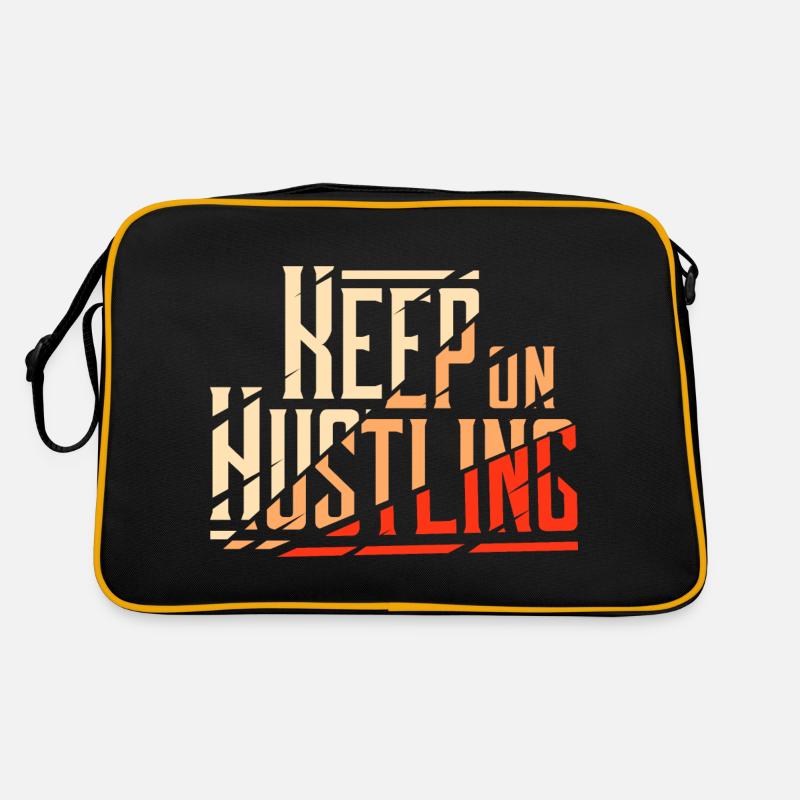 Keep on Hustling Broken Modern Design Retro Bag