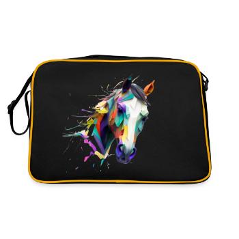 Cheval mosaïque - Sac Retro - noir/or - Dos