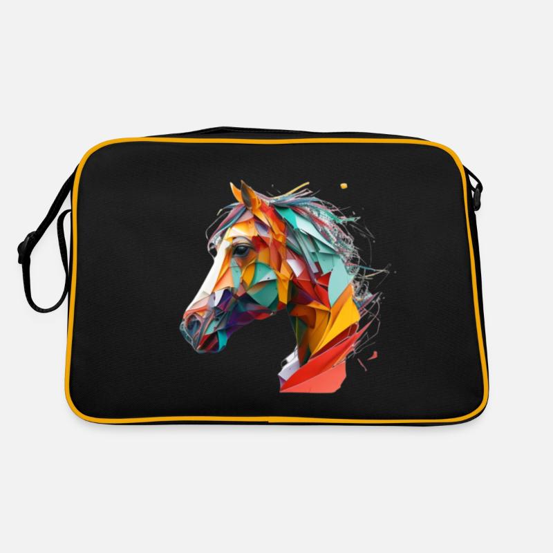 Pferd-Design mit vielen Farbe Retro Tasche