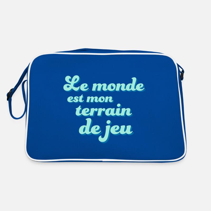 Le monde est mon terrain de jeu Sac Retro