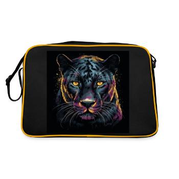LA PANTHÈRE NOIRE - Sac Retro - noir/or - Dos