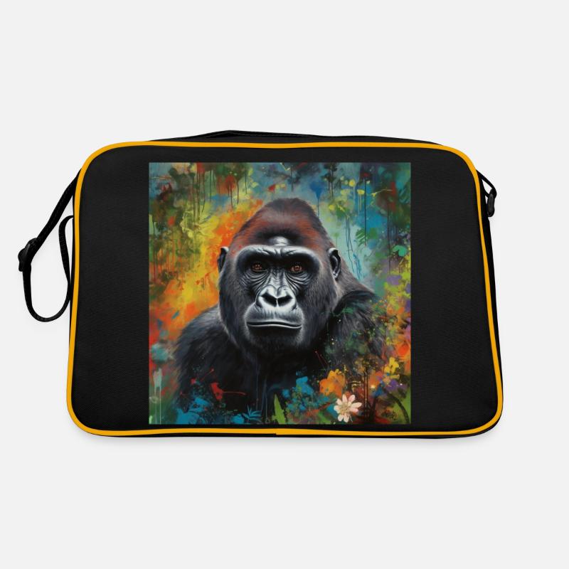 DER GORILLA IM DSCHUNGEL Retro Tasche