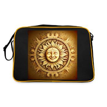 SOLEIL CENTRAL HAPPY - Retro Tasche - Schwarz/Gold - Hinten
