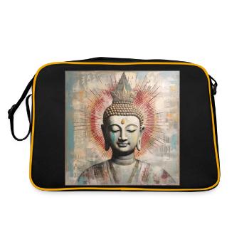 BOUDDHA MÉDITATION ZEN - Sac Retro - noir/or - Dos