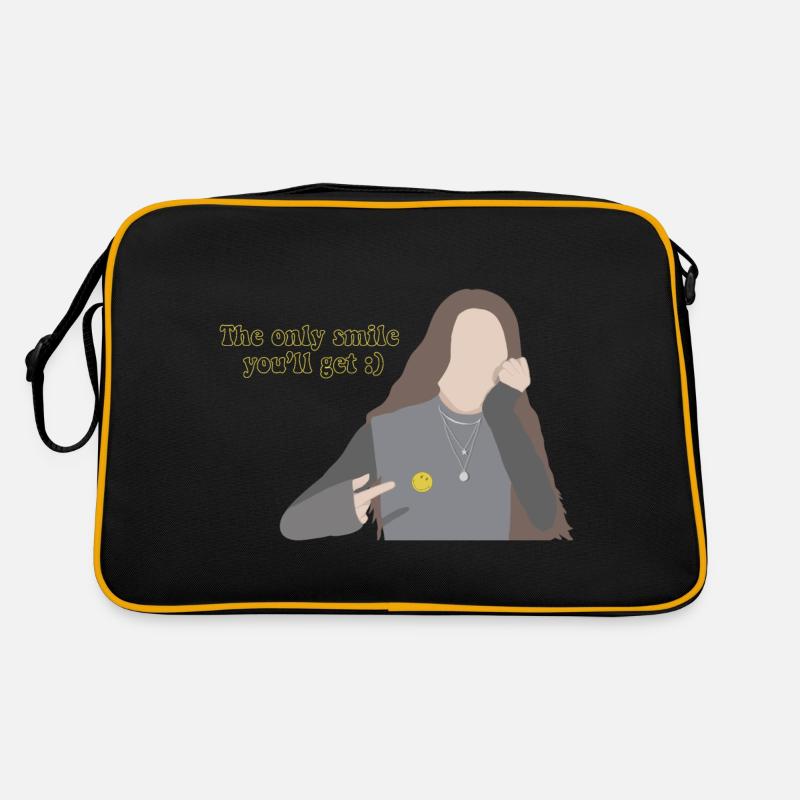 Das einzige Lächeln, das Sie bekommen werden Retro Tasche