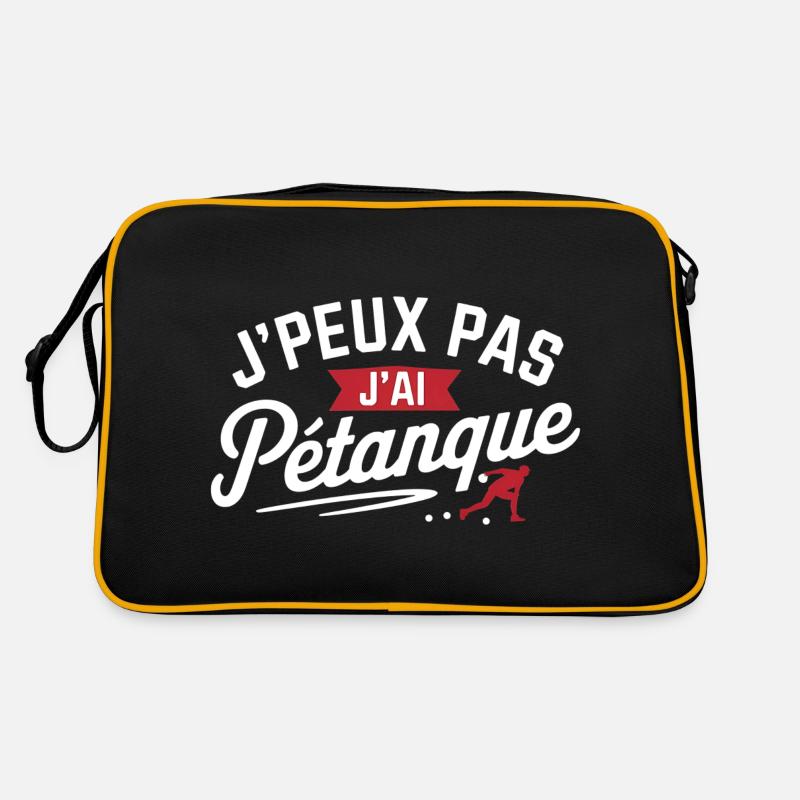 Ich kann nicht, ich habe Petanque Retro Tasche