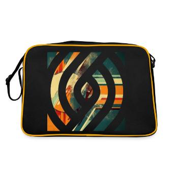 Vintage Eighties Shirts Design Christmas Gift - Retro Bag - black/gold - Back