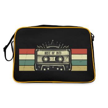 1973 Cassette - Born In 1973 Birthday Gift - Retro Bag - black/gold - Back