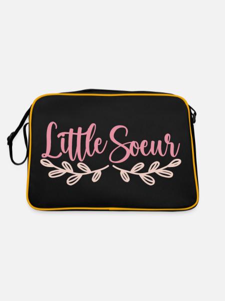Petite Sœur - Little Sister - Sac Retro - noir/or - Dos