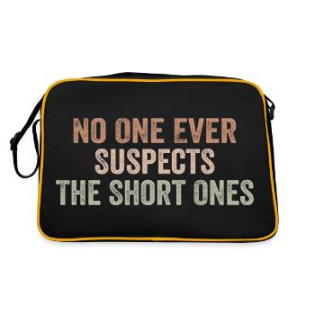 No One Ever Suspects The Short Ones - Sac Retro - noir/or - Dos
