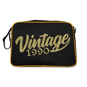 1990 Vintage 1990 Cadeau D'anniversaire 1990 Rétro - Sac Retro - noir/or - Dos