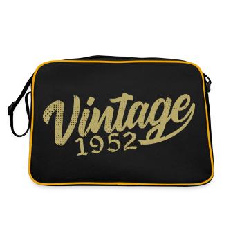 1952 Vintage 1952 Retro 1952 Birthday Gift - Retro Bag - black/gold - Back