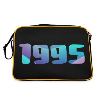 1995 Birthday Gift Vintage 1995 Retro 1995 - Retro Bag - black/gold - Back