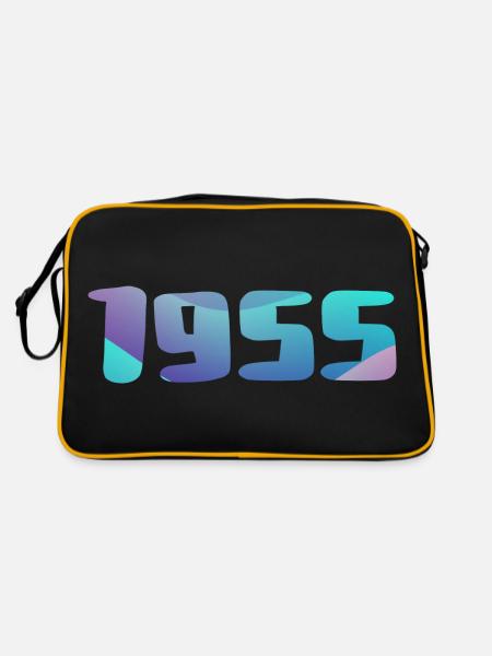 Cadeau Anniversaire 1955 Millésime 1955 Rétro 1955 - Sac Retro - noir/or - Dos