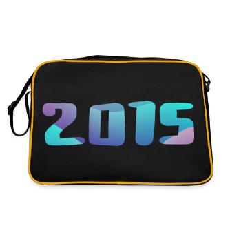 Cadeau Anniversaire 2015 Millésime 2015 Rétro 2015 - Sac Retro - noir/or - Dos