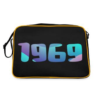 1969 Birthday Gift Vintage 1969 Retro 1969 - Retro Bag - black/gold - Back