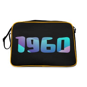 Cadeau Anniversaire 1960 Millésime 1960 Rétro 1960 - Sac Retro - noir/or - Dos