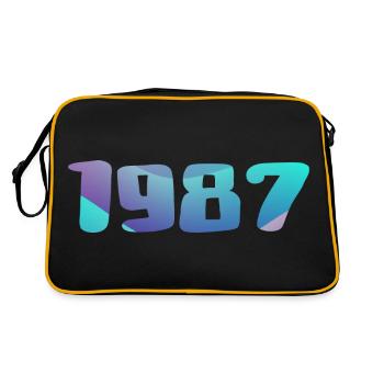 Cadeau Anniversaire 1987 Millésime 1987 Rétro 1987 - Sac Retro - noir/or - Dos