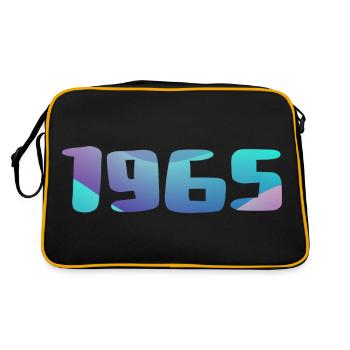 Cadeau Anniversaire 1965 Millésime 1965 Rétro 1965 - Sac Retro - noir/or - Dos