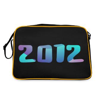 Birthday Gift 2012 Vintage 2012 Retro 2012 - Retro Bag - black/gold - Back