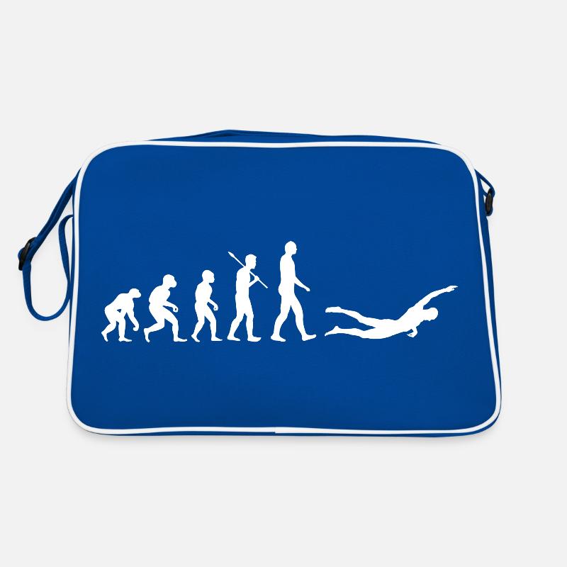 Human Evolution Swimmer Retro Tasche